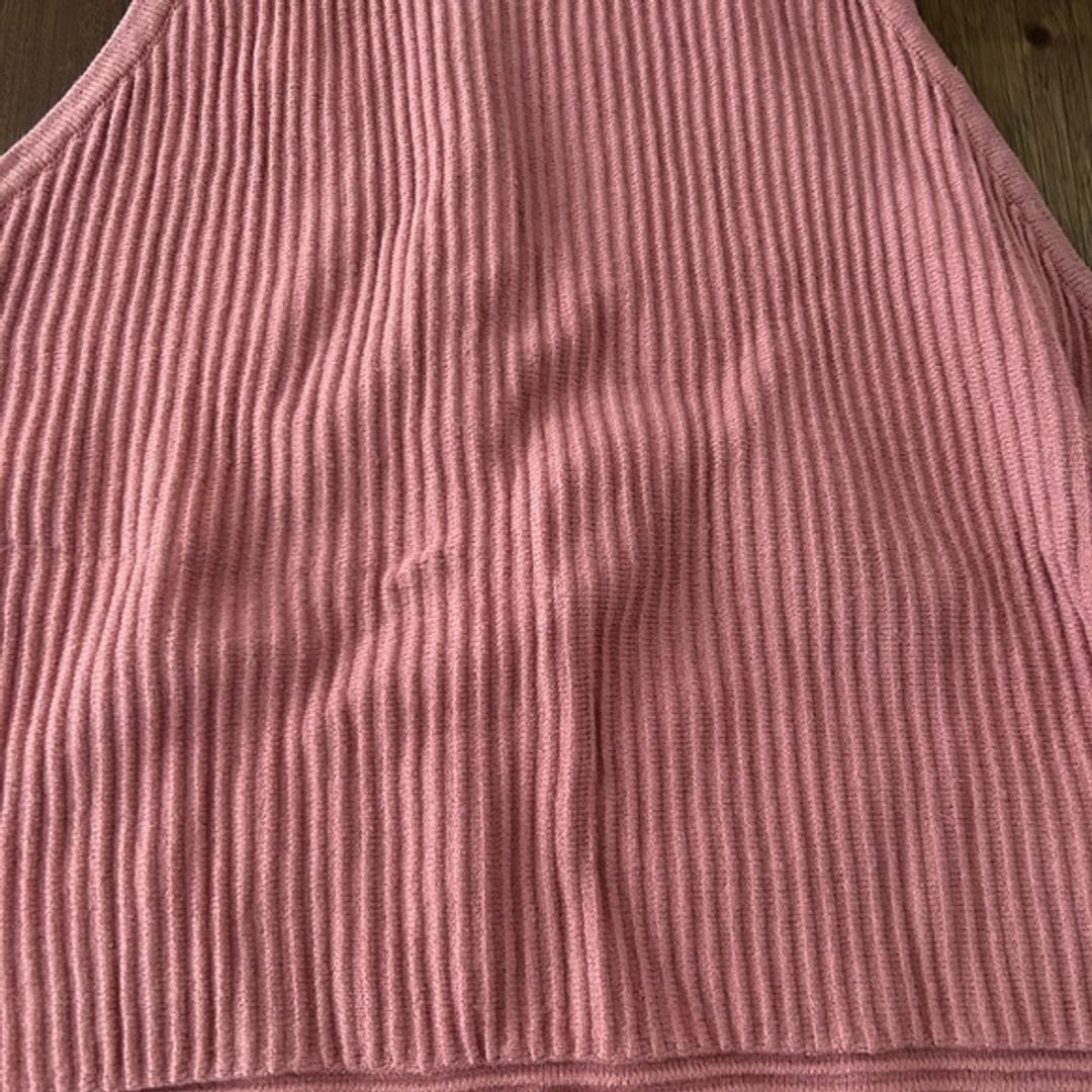 525 America Women's Dusty Rose Ribbed Tank Top with Ribbed Texture and Sporty Fit