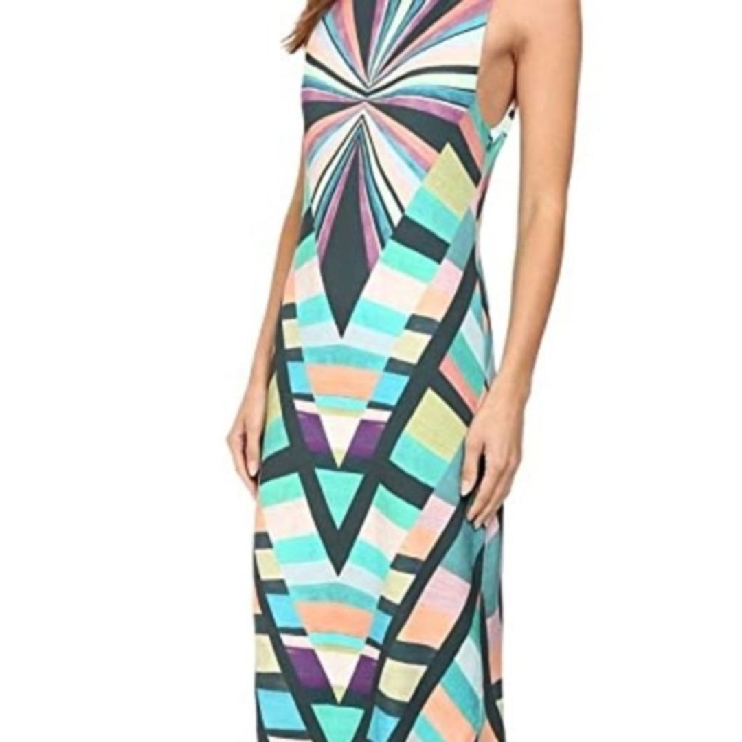 Mara Hoffman Prism V-Back Midi Dress