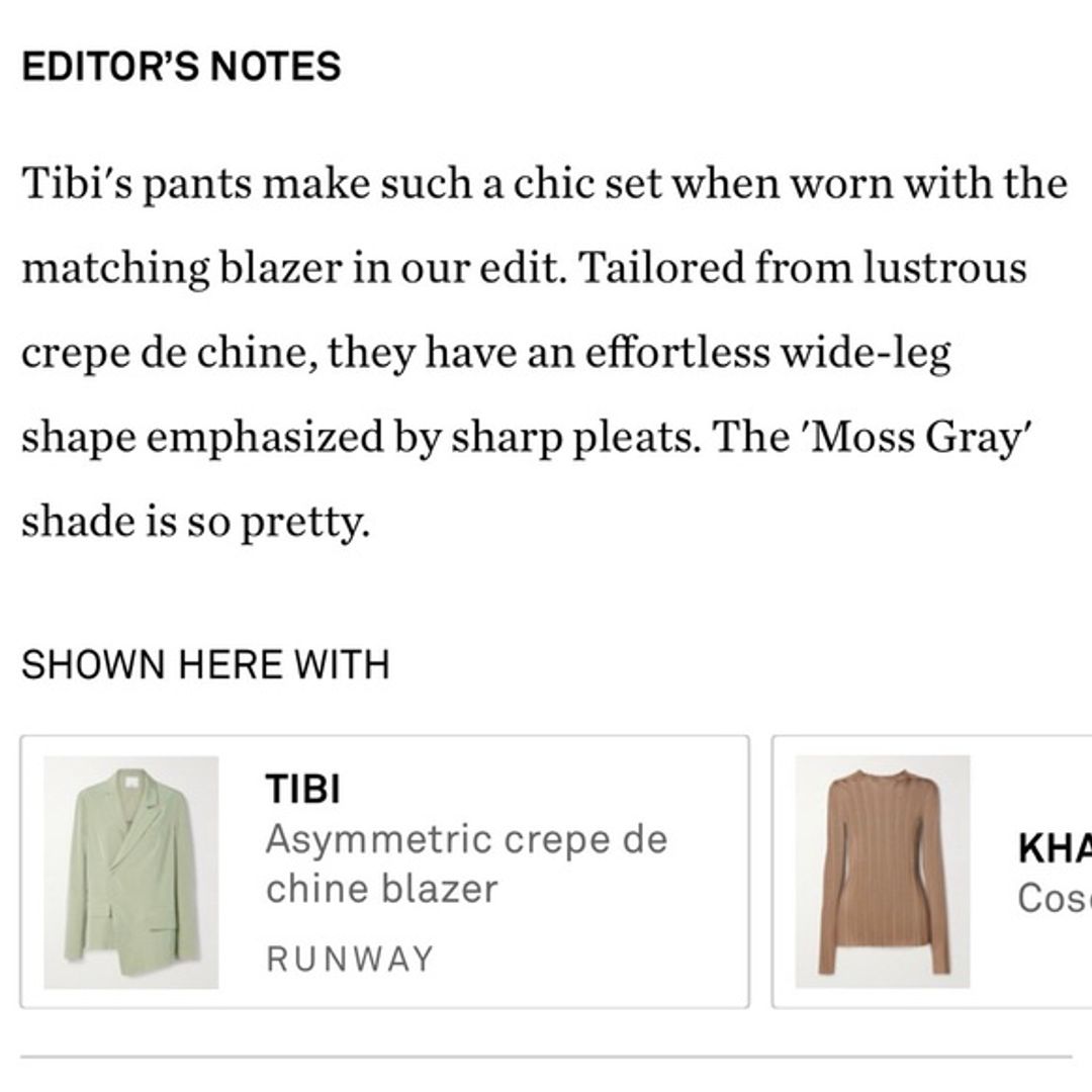 NWT Tibi Relaxed Suiting Triple Pleat Pant