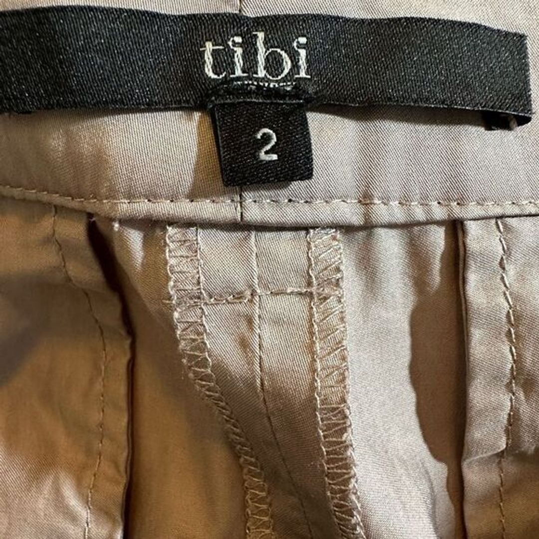 Tibi Beige Wide Leg Pants on