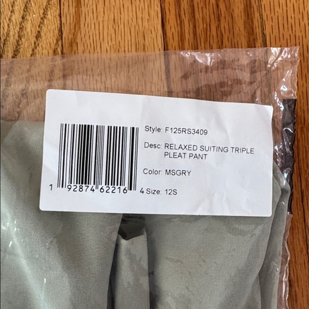 NWT Tibi Relaxed Suiting Triple Pleat Pant