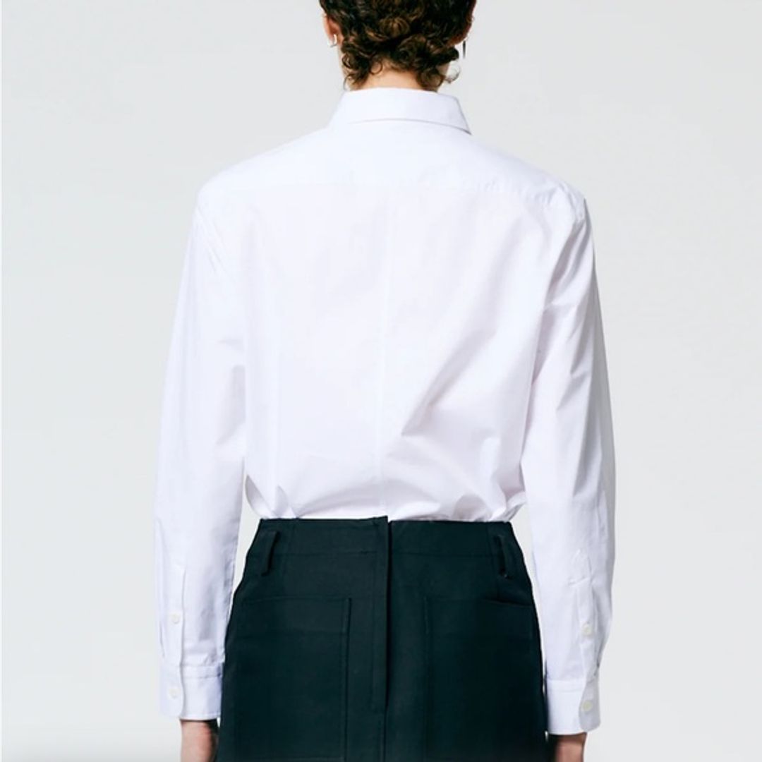 NWT Tibi Eco Poplin Cut Out Charlie Shirt