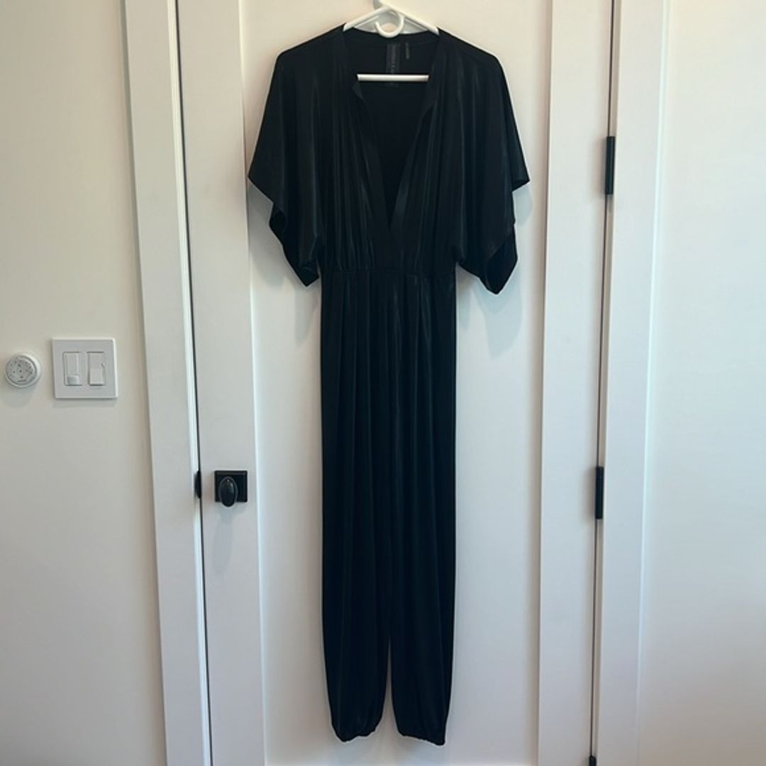 Norma Kamali Rectangle Jog Jumpsuit in Black