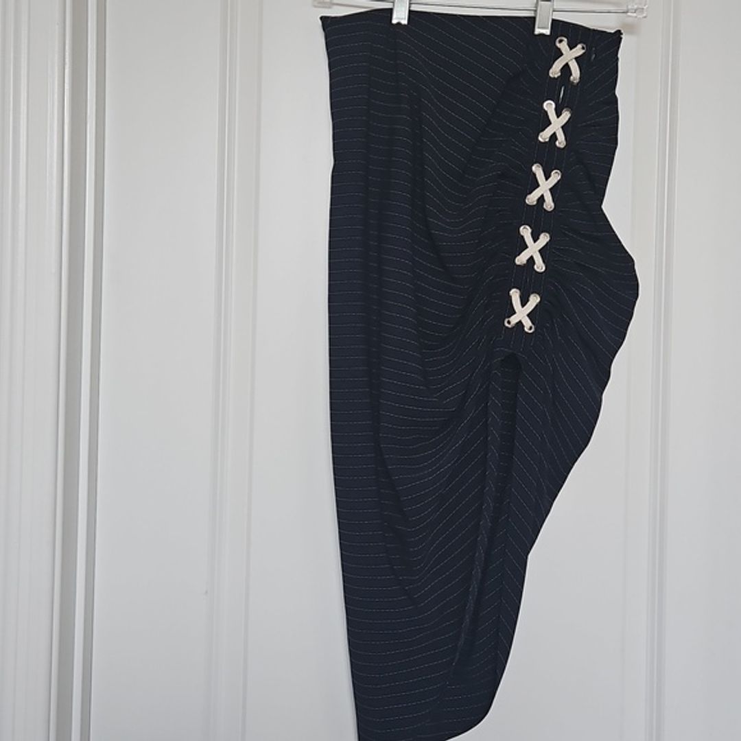 NWT Veronica Beard Marlow Lace Up Skirt