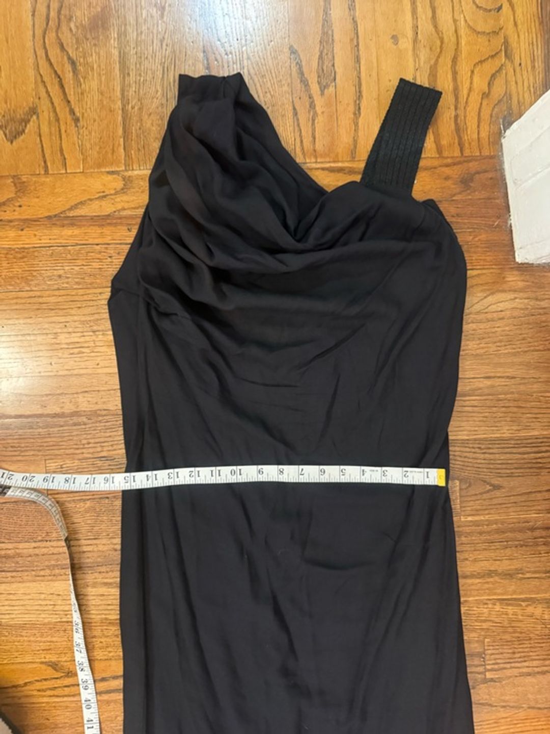 Vivienne Westwood Vintage Black Draped Midi Sheath Dress