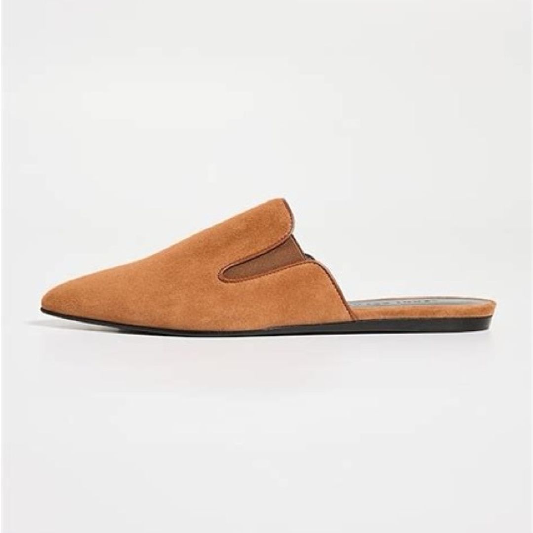 Jenni Kayne Suede Mules Saddle