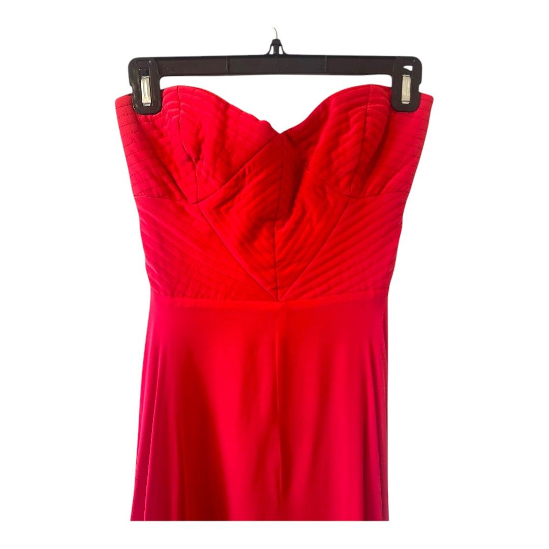 Parker Bayou Strapless Silk Maxi Dress