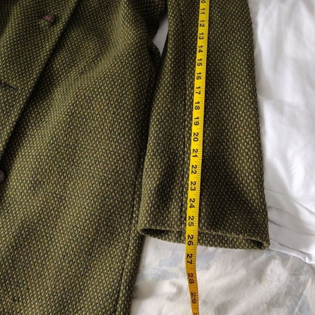 Donna Karan DKNY Green Wool Blend Maxi Coat