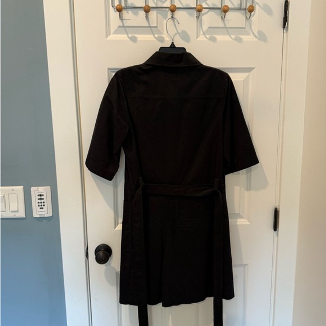 COS Cotton Twill Denim Romper Black