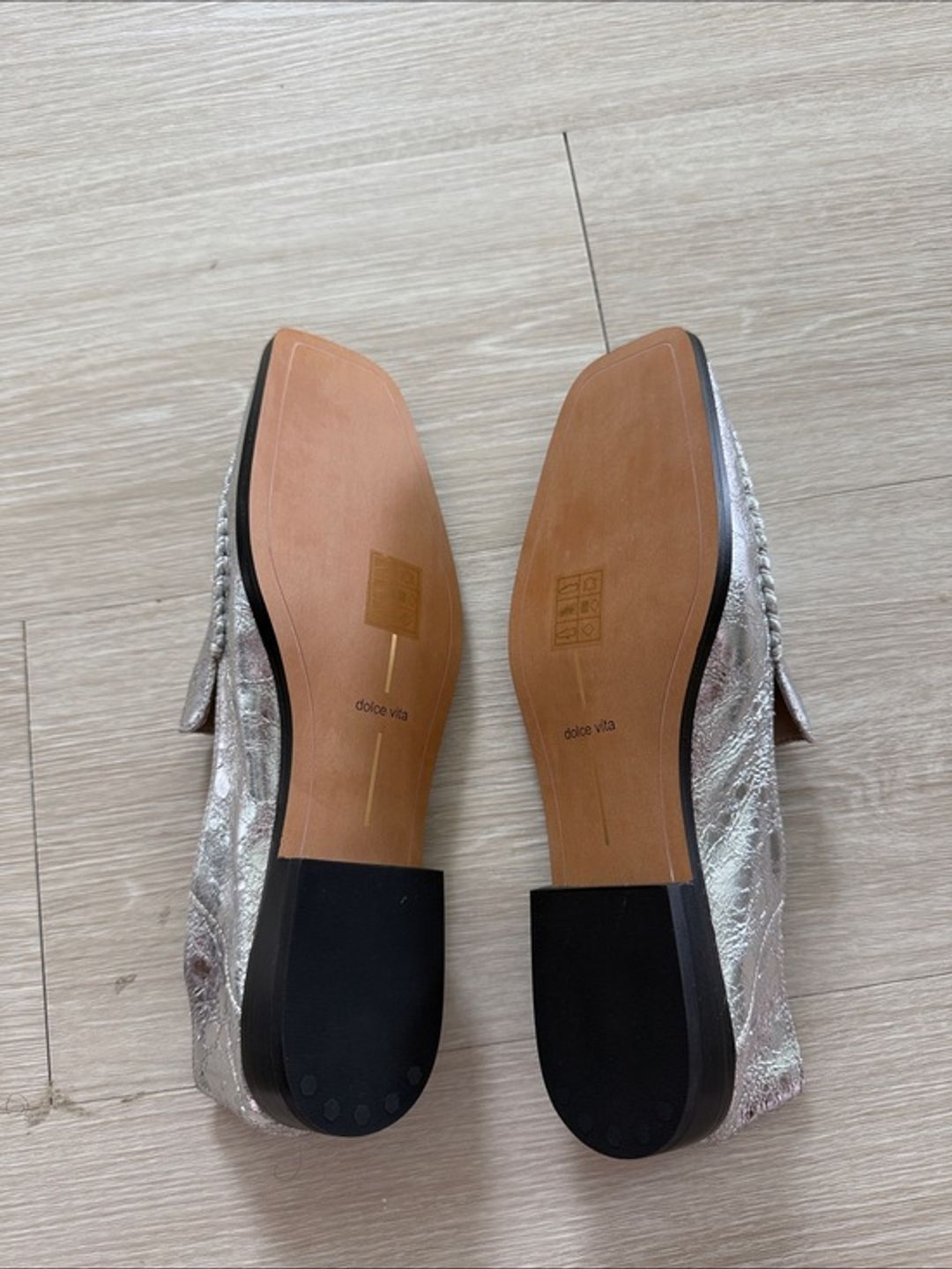 NWT Dolce Vita Metallic Silver Loafers