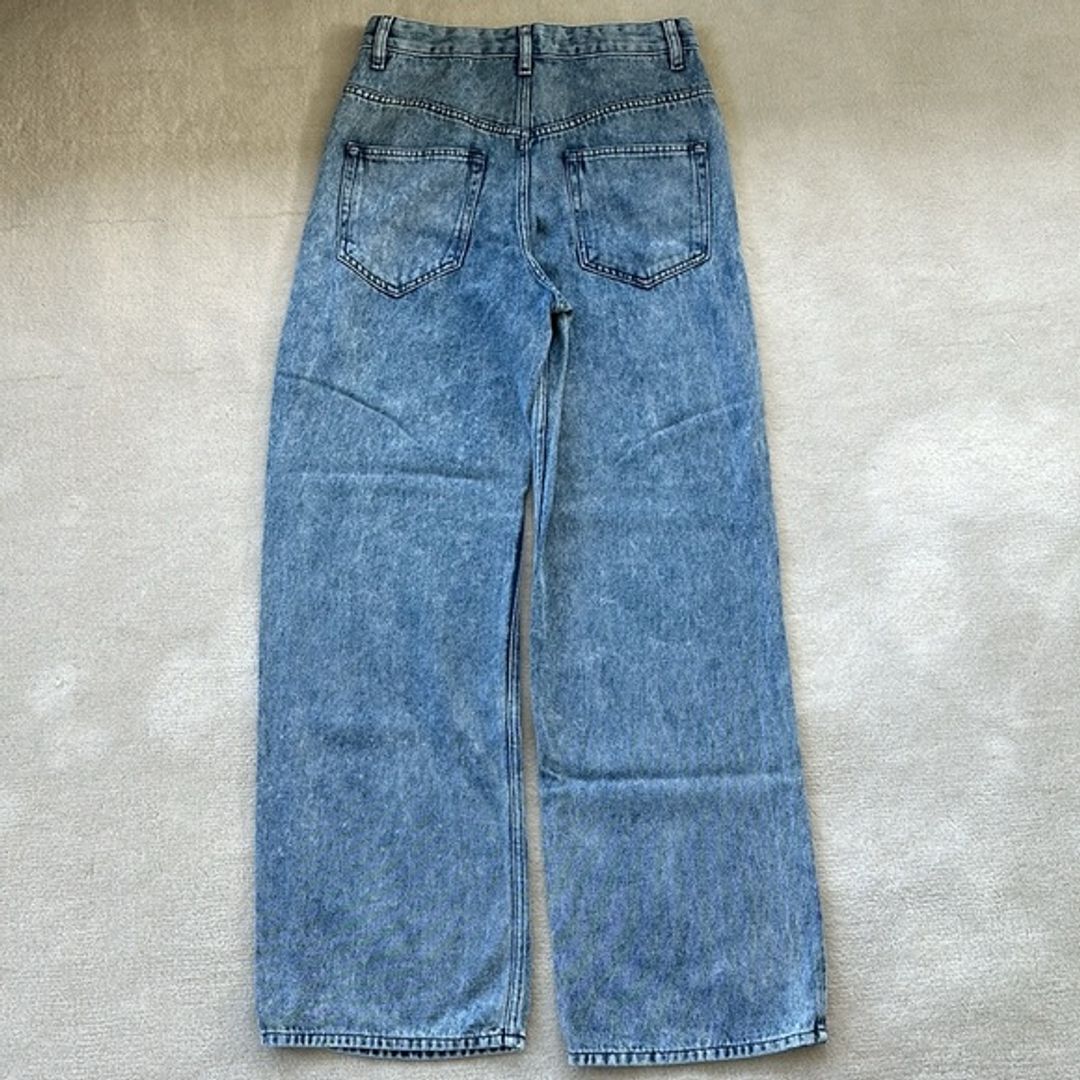 Isabel Marant Etoile Tilorsya High Rise Wide Leg Jeans