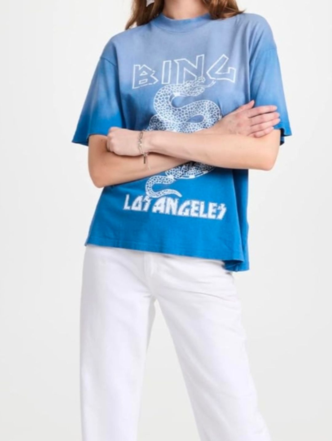 Ashton Tee Snake - Washed Electric Blue