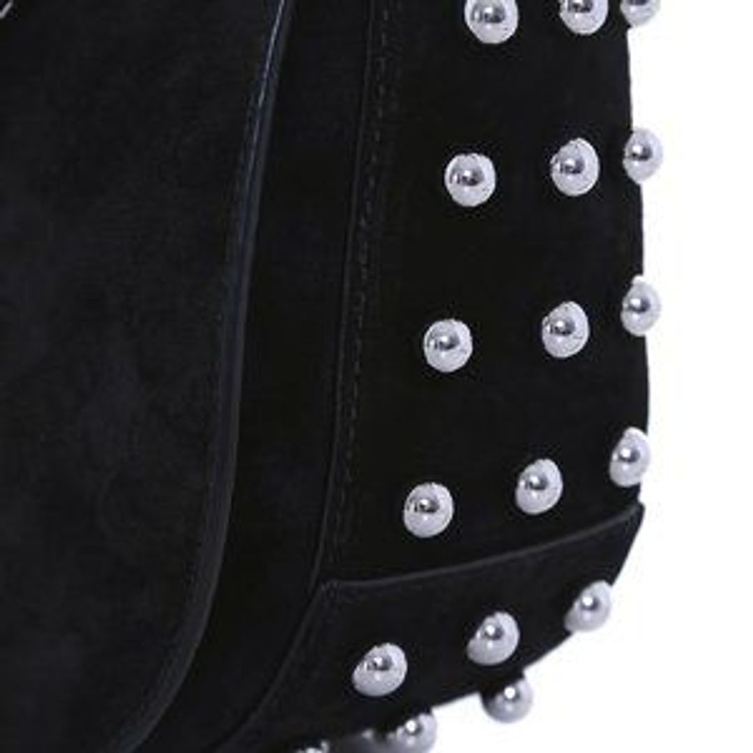 Lia Mini Suede Saddle Bag #2