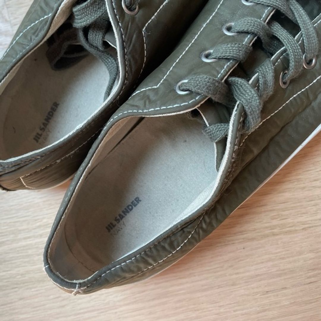 Jil Sander Navy Green Sneakers 39 EU  