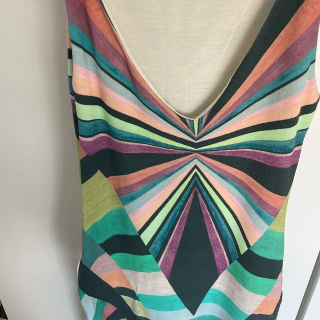 Mara Hoffman Prism V-Back Midi Dress