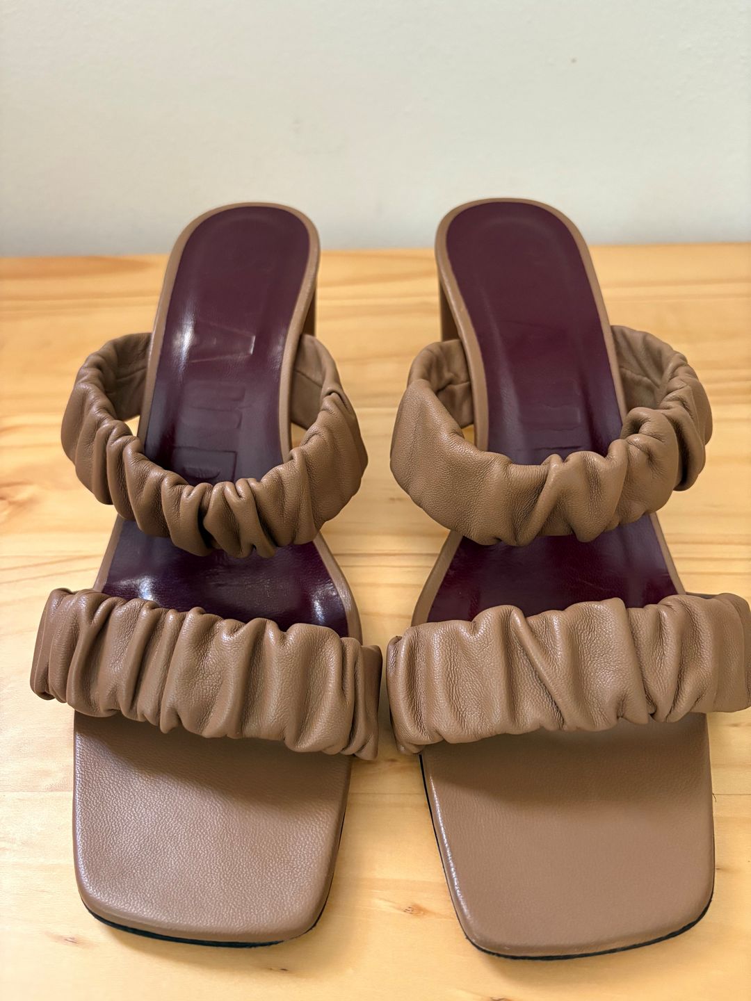 Frankie Ruched Slide Sandal