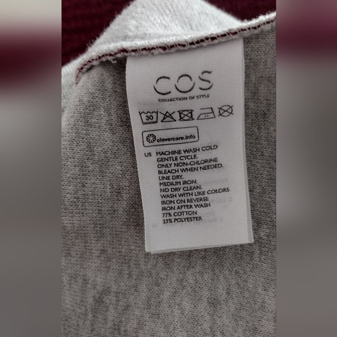 COS Plum Fit and Flare Dress