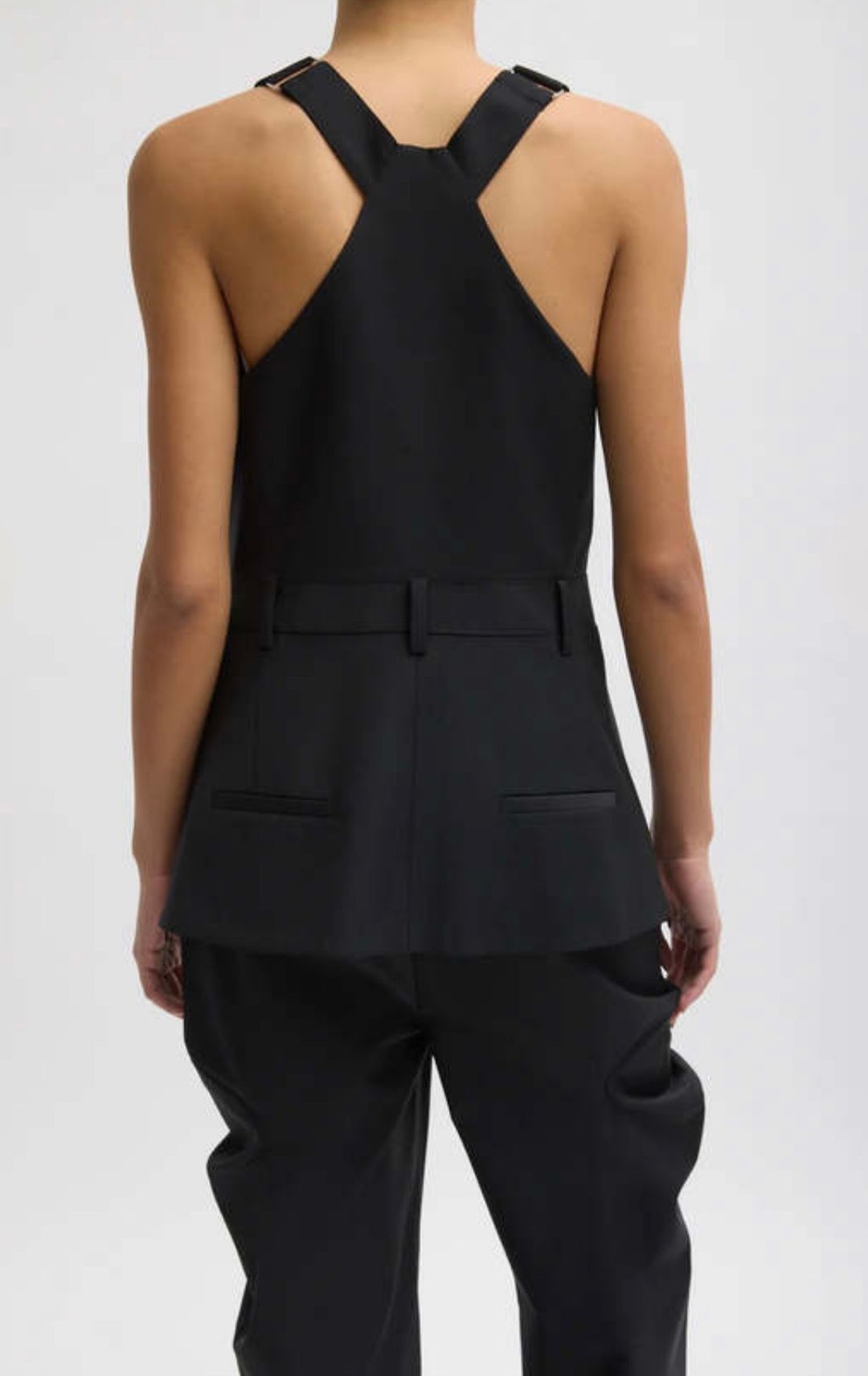 Recycled Tropical Wool Overall Top