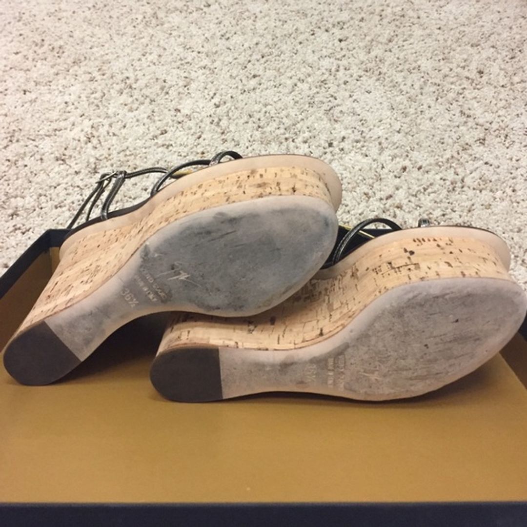 Giuseppe Zanotti Plott 110 Camoscio Sandal in Ocra 36.5 (6.5 US)