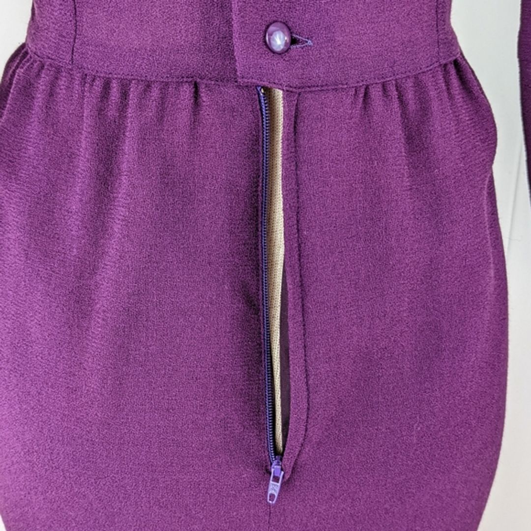 Guy Laroche Vintage 80's Sheath Dress with Bow Detail