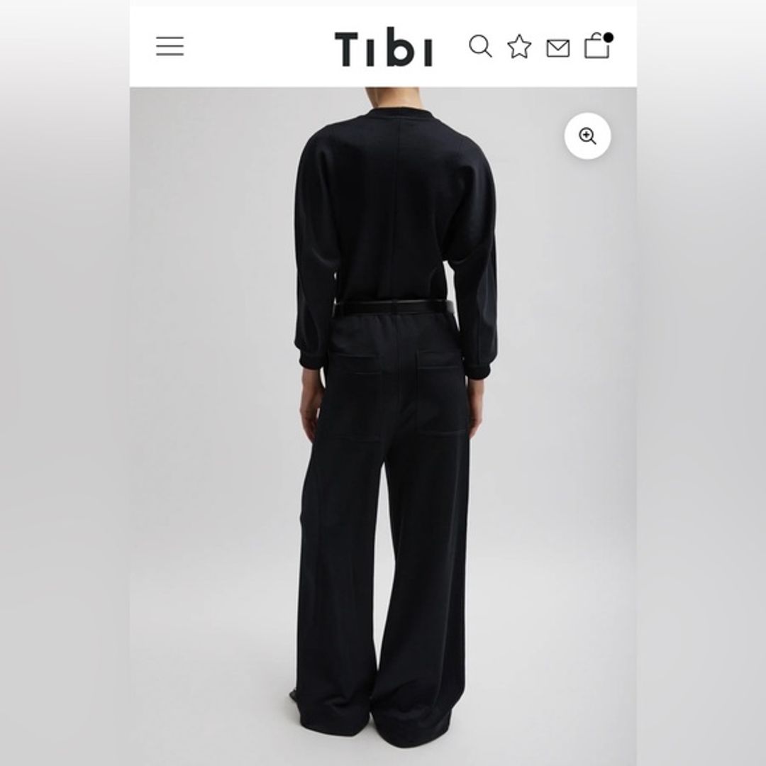 Silk Terry Pleated Pull On Pant