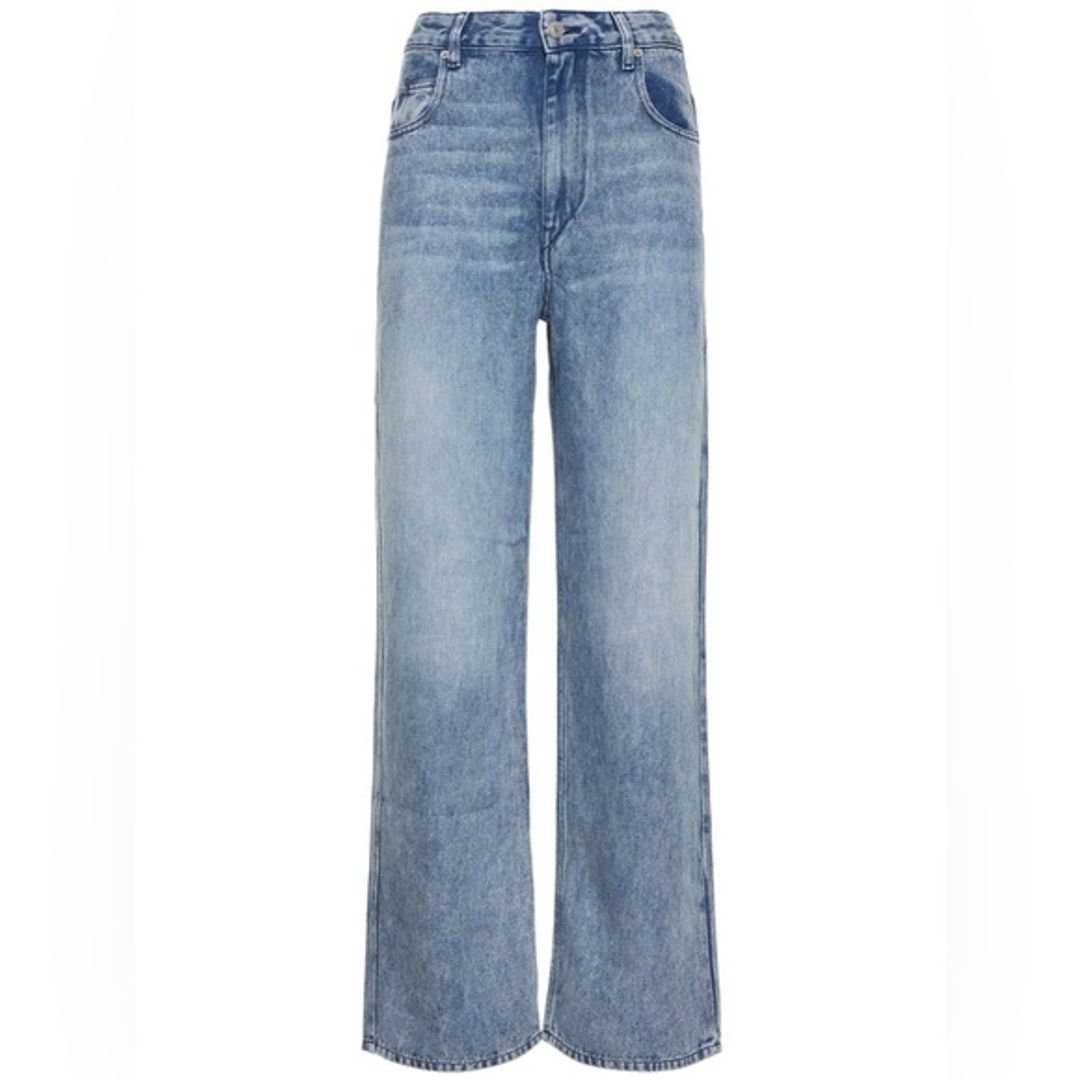 Isabel Marant Etoile Tilorsya High Rise Wide Leg Jeans