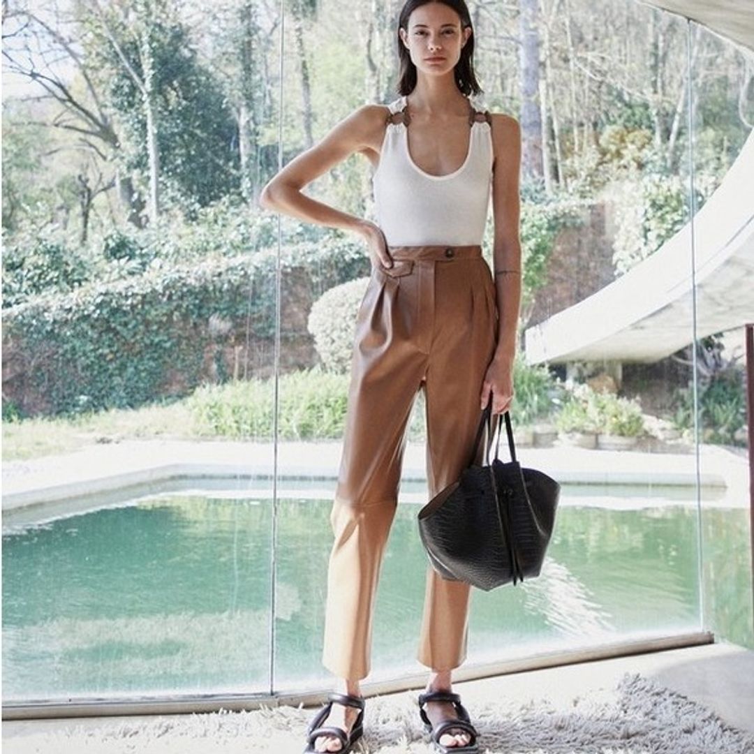 Nanushka Mitsu Vegan Leather Trousers