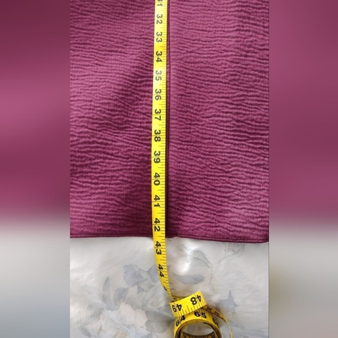 COS Plum Fit and Flare Dress