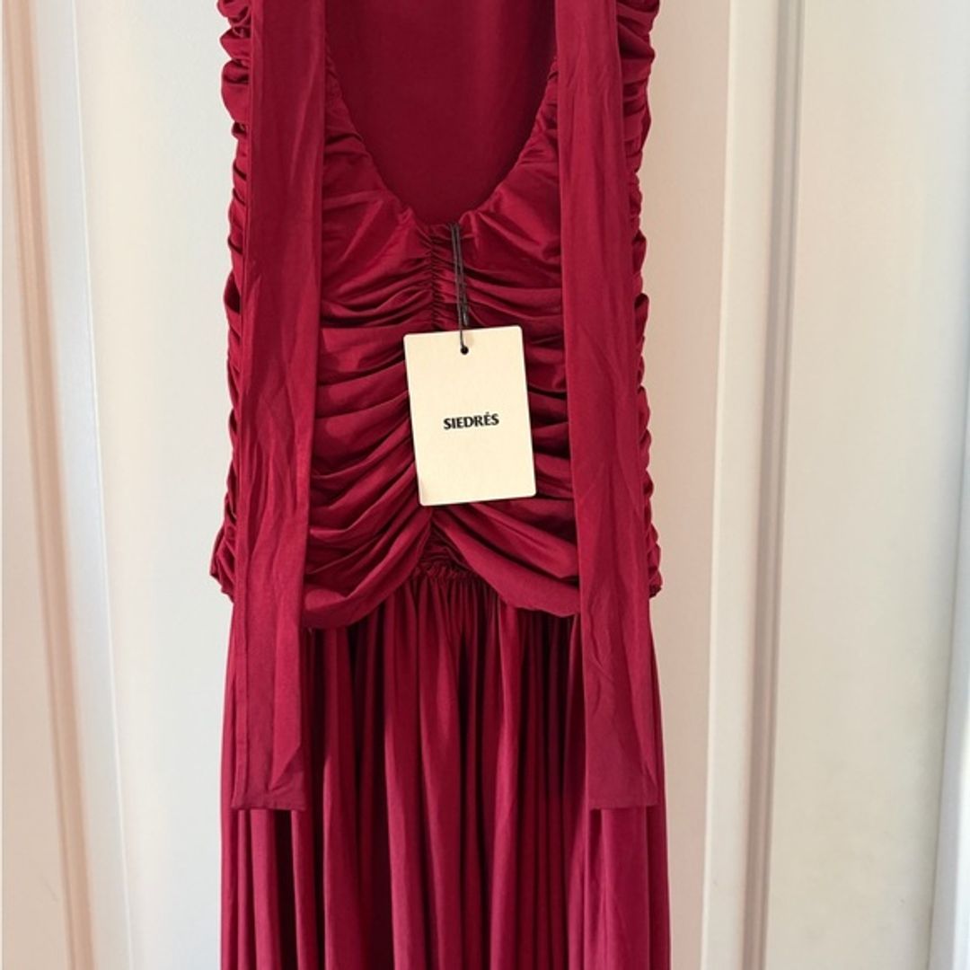 NWT Siedrés Burgundy Maxi Dress