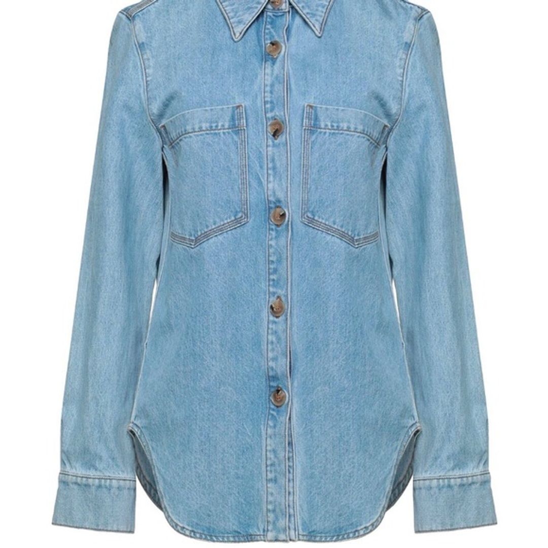 Nanushka Denim Button-Up Shirt from Nanushka