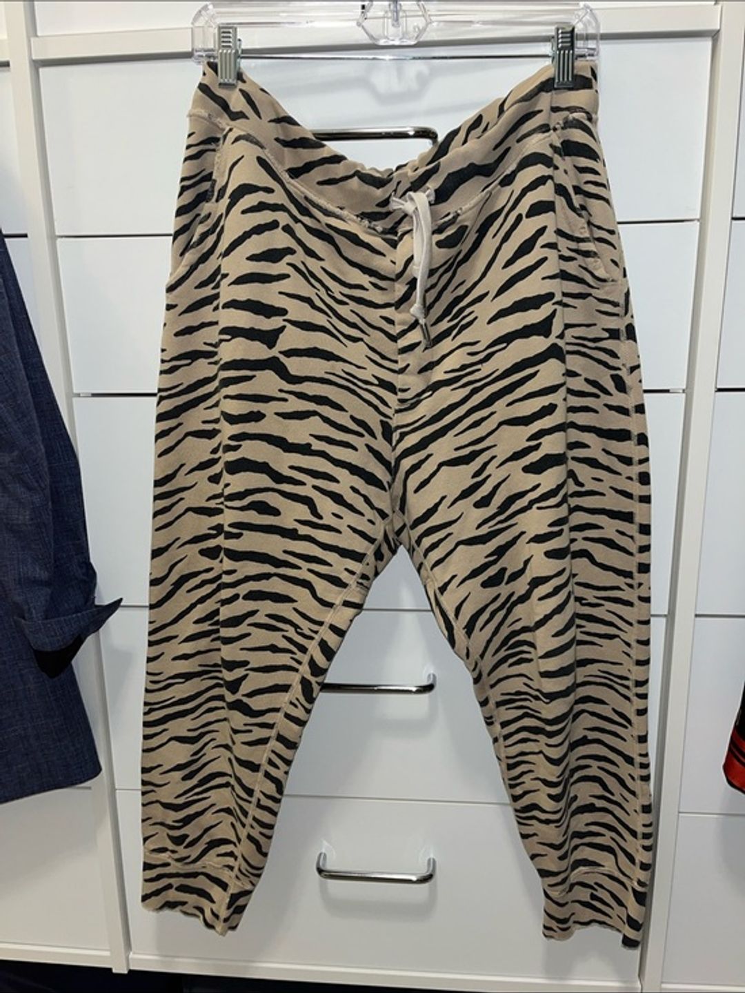 Nili Lotan Slouchy Zebra Animal Camp Camo Sweatpant Lounge
