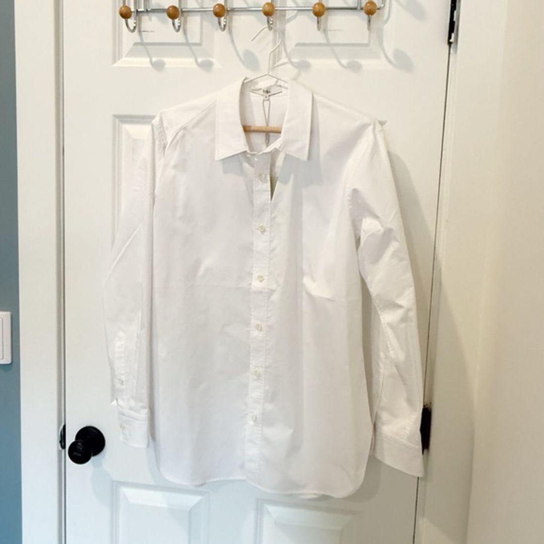 NWT Tibi Eco Poplin Cut Out Charlie Shirt