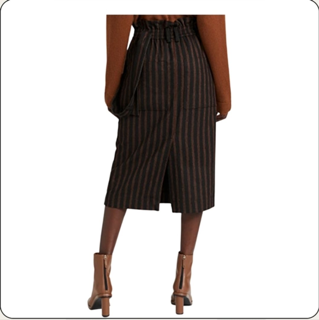 NWT Tibi Holden Stripe Paperbag Skirt