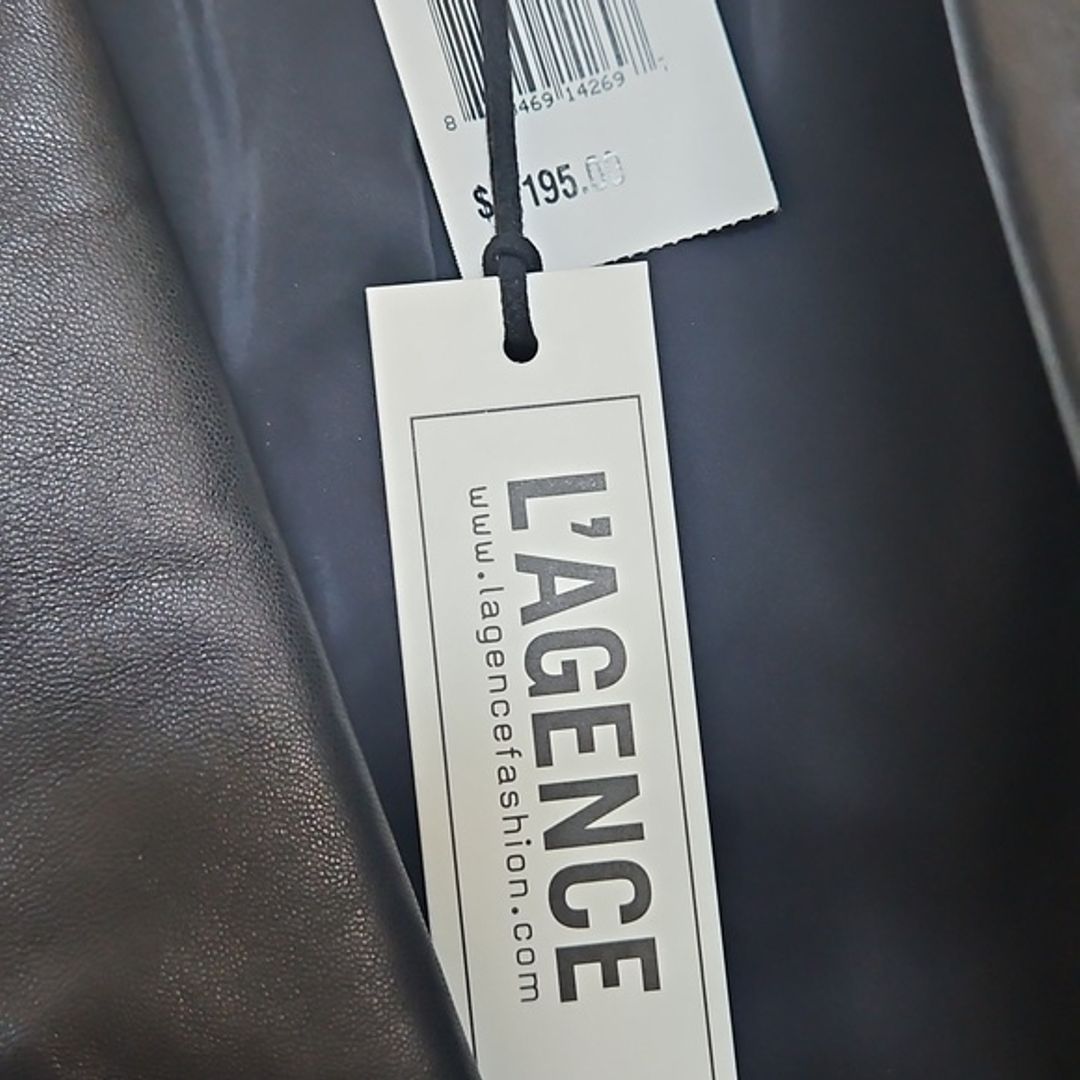 NWT L'Agence Lambskin Biker Jacket