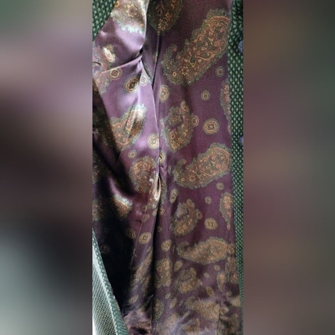 Donna Karan DKNY Green Wool Blend Maxi Coat