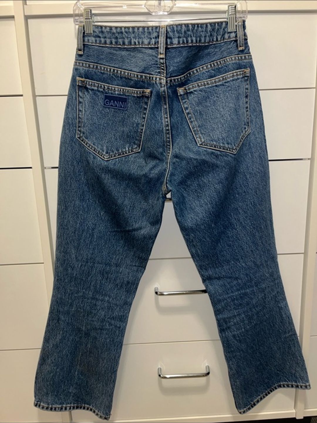 Ganni Betzy Cropped Denim Jean 28