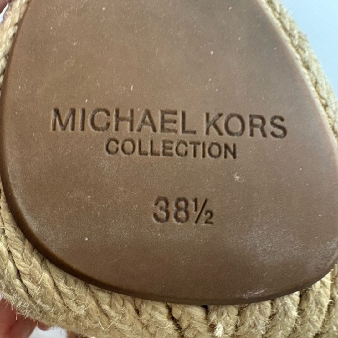 Michael Kors Runway Collection Camel and White Platform Sandals