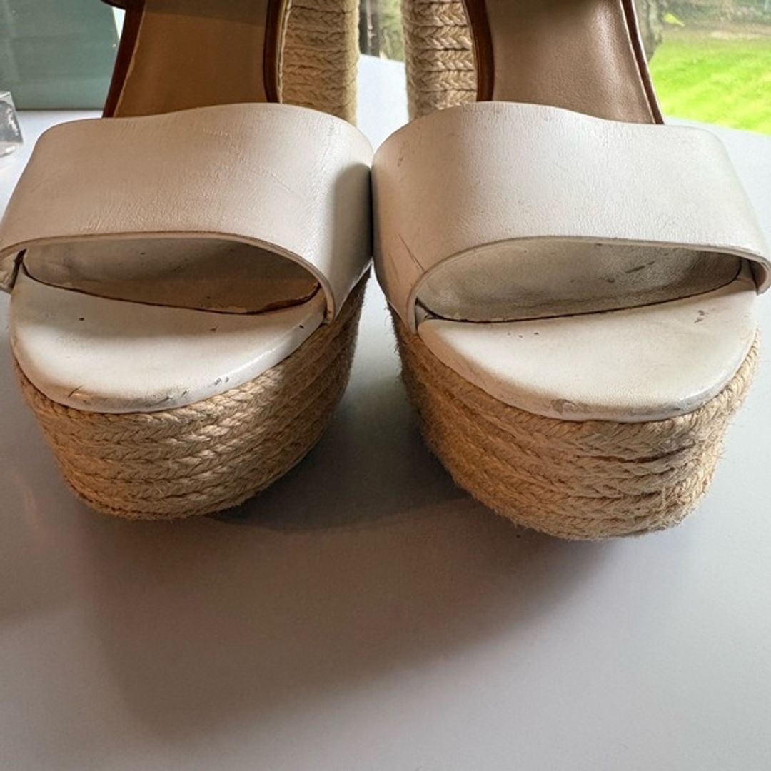 Michael Kors Runway Collection Camel and White Platform Sandals