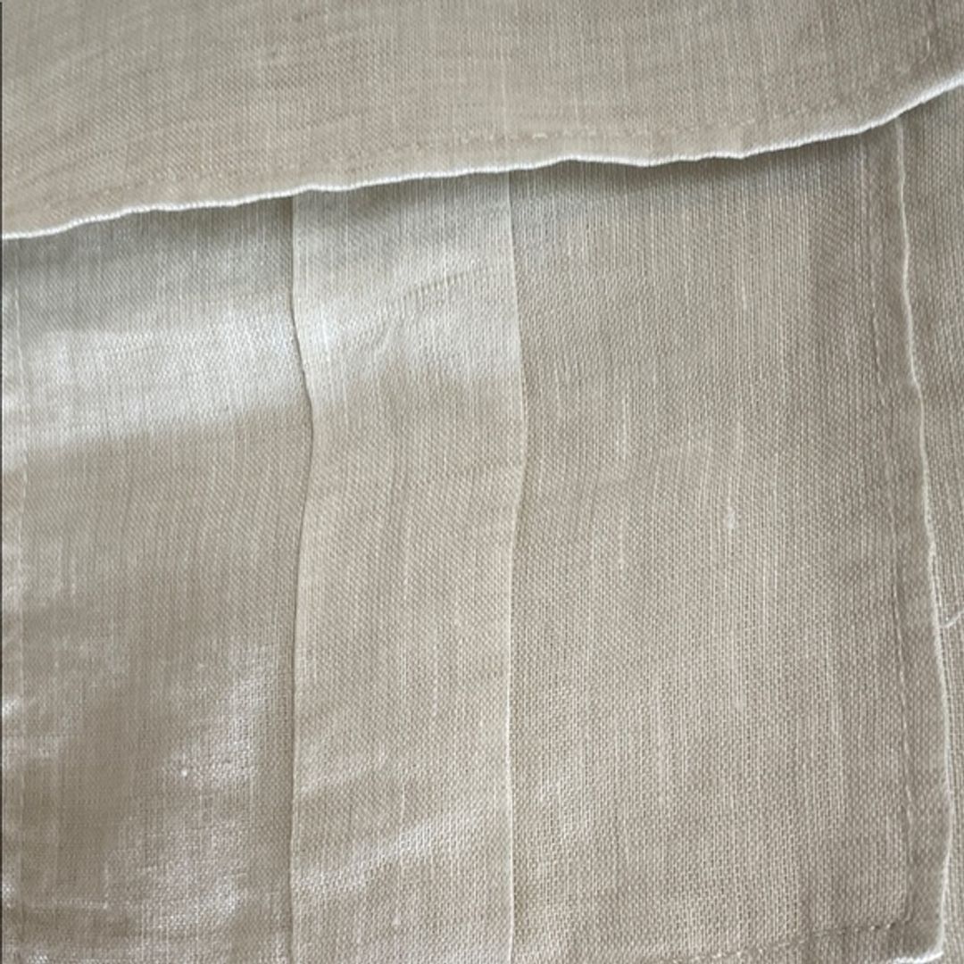 Massimo Dutti Cream Button-Down Linen Shirt